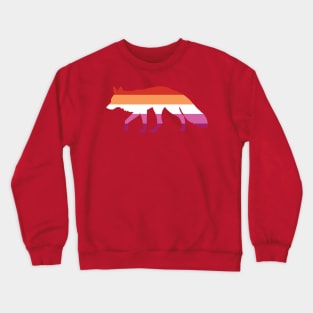 Pride Animals- Lesbian Fox Crewneck Sweatshirt